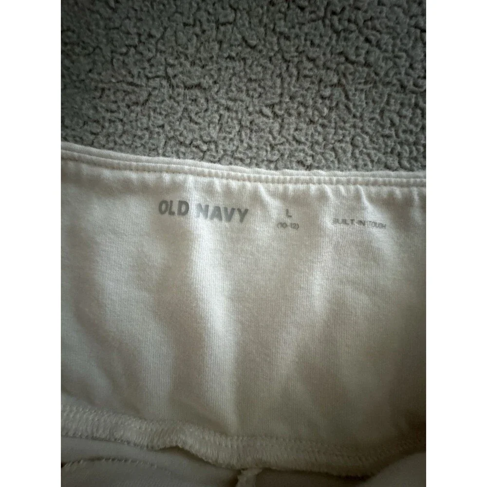 Old Navy Girl’s Athletic Skort White Solid Pull-On Short Activewear Size L